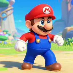 Mario in Genshin impact