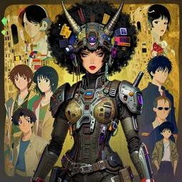 a portrait of a stunning beautiful predator gundam pilot, with an intricate, detailed, urban inspired hiphop afro futuristic helmet, vector behance hd jesper ejsing, rhads, makoto shinkai, lois van baarle, ilya kuvshinov, rossdraws, hd, 3 2 k, ilya kuvshinov, gustav klimt
