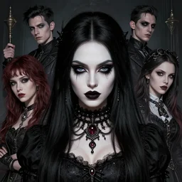 a portrait of a beautiful willa holland as a goth, art by lois van baarle and loish and ross tran and rossdraws and sam yang and samdoesarts and artgerm, digital art, highly detailed, intricate, sharp focus, trending on artstation hq, deviantart, unreal engine 5, 4 k uhd image