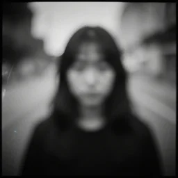 something strange happened, mystic, melancholy, pinhole analogue photo quality, lomography, blur, unfocus, cinematic, foil effect, holographic effect, monochrome