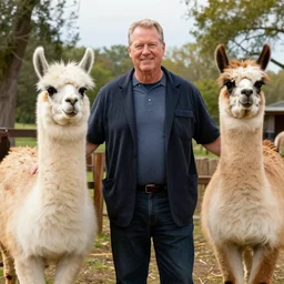 llamas in the style of king of the hill mike judge