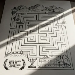 line art labyrinth