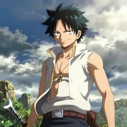 Happy from the anime Fairy Tail, hyperrealistic