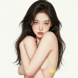 the portrait of the sensual lemon that resembles an absurdly beautiful, graceful, elegant gravure idol covering herself, an ultrafine hyperdetailed illustration by kim jung gi, irakli nadar, intricate linework, bright colors, octopath traveler, final fantasy, unreal engine 5 highly rendered, global illumination, radiant light, detailed and intricate environment