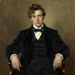 the picture of dorian gray in the style of john singer sargent, james mcneill whistler, oil on canvas