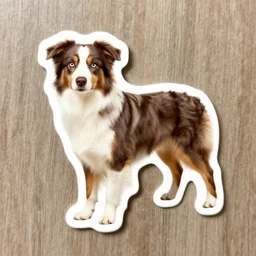 australian shepherd die cut sticker