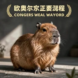 cute fluffy smol capybara