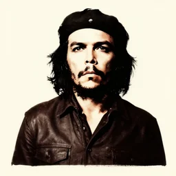 minimal movie poster, guerrillero heroico, clint eastwood! is che guevara, movie poster, fan art, digital art