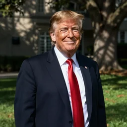 donald trump serene, happy, by henri raeburn