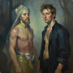 a painting in the style of tom bagshaw and in the style of donato giancola. smooth, sharp focus, fantasy, semi - realism.