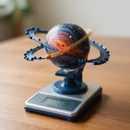 plastic toy scale model of the shape of the universe, cosmology, hyper - detailed, realistic materials, 4 k, octane render, daylight, fujifilm velvia 5 0, color photography, sigma 2 8 mm