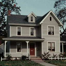 7 0 s film still from a horror movie about scary houses, kodachrome, cinecolor, cinestill, film grain, film texture, retro, cinematic, high resolution, photorealism,