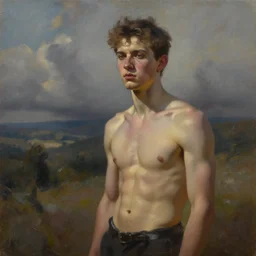 forsen as a sigma male oil painting