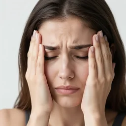 disappointment womans face, no text