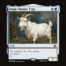 A goat as a Magic the Gathering card