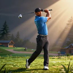 Tiger Woods in Fortnite style
