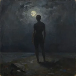 the call of the void by wojciech siudmak, oil on canvas