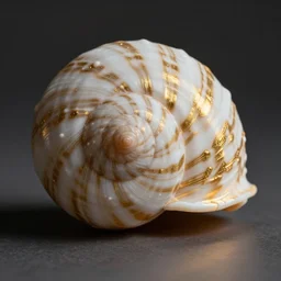 nautilus pompilius shell white stone, golden rule