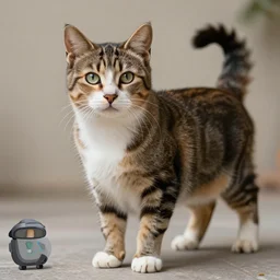 cat dog hybrid animal, cat dog, realistic, hyper realism, medium length photography, dslr