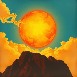 the sun. highly detailed, digital painting, watercolor, soviet realism, engraving, artstation, concept art, smooth, sharp focus, vivid grunge, manga, illustration, unreal engine 5, 8 k, art by bilibin and kilian eng and kuvshinov and malevich and mucha