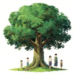 maximalist mystical tree, trending on pixiv fanbox, painted by makoto shinkai takashi takeuchi studio ghibli, akihiko yoshida, yoshitaka amano, wangechi mutu, clean cel shaded vector art. shutterstock. behance hd by lois van baarle, artgerm, helen huang, rossdraws, illustration