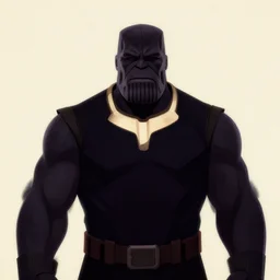 minimalist movie poster, thanos, minimalism, fanart, retro