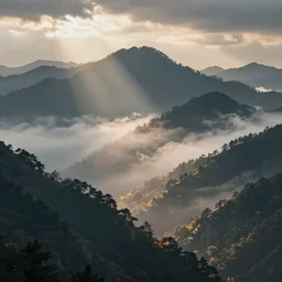 misty mountains