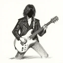 simple sketch classic rock album cover
