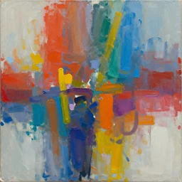big daubs of oil paint, abstract art in the style of carmen guedez and christine ay tjoe