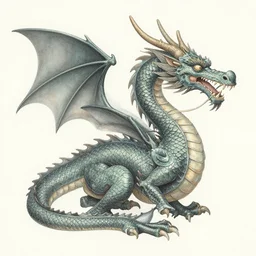A painting of a dragon. an airbrush painting by Earnst Haeckel and Louis Comfort Tiffany and H R Giger, trending on zbrush central, cloisonnism, high detail, detailed painting, opalescent.