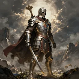 wizards of the coast fantasy roman gladiator in armor in the style Larry Elmore
