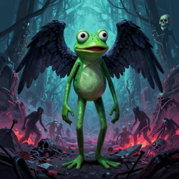 resolution 4k Oleg Vdovenko horror made in abyss design design body a field of cool colors shading pepe the frog paradise ,eradication, pogrom ,at war, the angel of death art in the style of and Oleg Vdovenko and Akihito Tsukushi