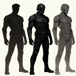 concept art, stylized silhouette, super exaggerated proportions, concept design, sketch, male, science fiction suit, helmet, arthur rackham, mike mignola, trending on artstation