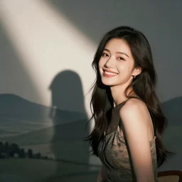beautiful girlfriend smiling