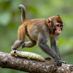 moulting, metamorphosis, monkey transforms to giant insect