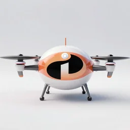 animated logo for a drone inspired by the animated movie the incredibles - n 4