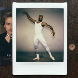 paparazzi photo of Lebron James wearing ballet clothes, ultra high definition, professional photography, dynamic shot, smiling, high angle view, portrait, Cinematic focus, Polaroid photo, vintage, neutral colors, soft lights, foggy, by Steve Hanks, by Serov Valentin, by lisa yuskavage, by Andrei Tarkovsky 8k render, detailed, oil on canvas