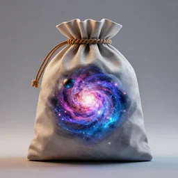 a bag holding the universe, digital art, 4k