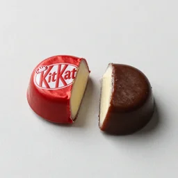 Kit Kat candy left side transplanted with right side.