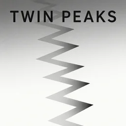 Twin Peaks movie poster artwork by Tomer Hanuka Rendering theTwin Peaks zig zag floor pattern invading the mind, full of details, Artem Chebokha