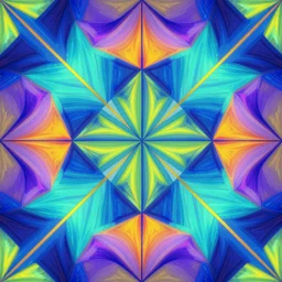 abstract crystal pattern, vibrant colors, geometric pattern