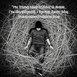 I'm tired of this Earth, these people. I'm tired of being caught in the tangle of their lives