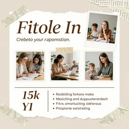 professional scrapbook style flyer