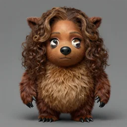 a furby that looks like oprah winfrey by dave gibbons, highly detailed illustration, masterpiece, epic, ilvya kuvshinov, rossdraws, matte painting