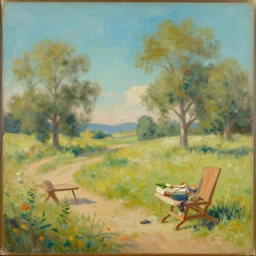 a retro painting