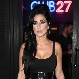amy winehouse outside club - 2 7 at night, there is a neon club 2 7 sign