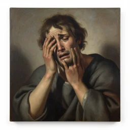 friar crying masterpiece contemporary art