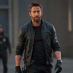 Ryan Reynolds as Dredd, movie still, cinematic, sci-fi