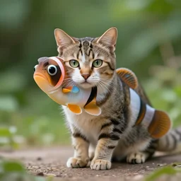 a tadpole - cat - hybrid. animal photography, - s 5 0