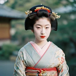 Portrait Photograph of a Japanese Geisha CineStill Redrum 200